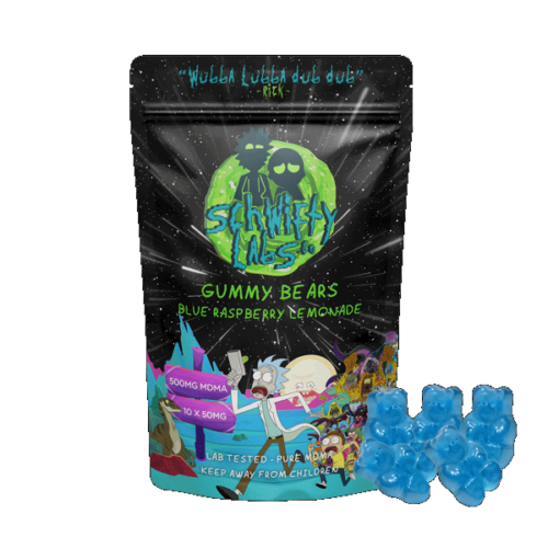 500MG MDMA Gummy Bears – Blue Raspberry Lemonade