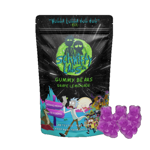 500MG MDMA Gummy Bears – Grape Lemonade