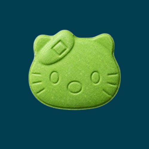 Green Hello Kitty – 80mg MDA | 60mg Caffeine | 5mg Cialis